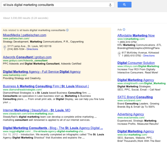 St. Louis Digital Marketing Consultants Search Results